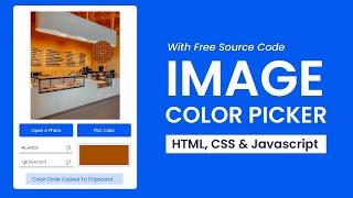 Image Color Picker | Javascript Project With Source Code