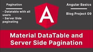 Angular Material DataTable & Server Side Pagination | Blog Project V-09