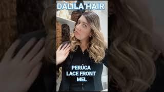 Peruca Lace Front Mel de Cabelo Orgânico Ondulado Ombre Hair Dalila Hair