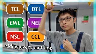 i rode every MRT line in Singapore and rated them! (vlog)