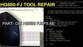 Repair STB HG680FJ. UBT mentok di xx..%, blank screen, no display, mata merah - fix tools bootloader