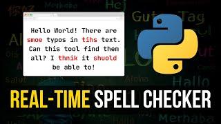 Real-Time Spelling Checker in Python