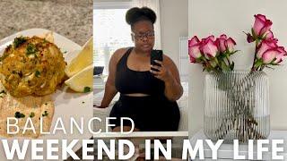 BALANCED WEEKEND re-organizing my space, productive days, moving my body, running errands | VLOG