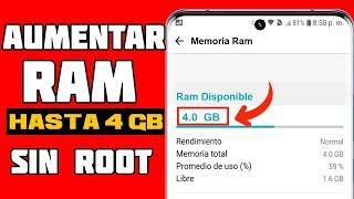 Como aumentar la memoria RAM en cualquier Celular sin Root / Método 2024 ️