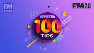 100 quick Football Manager Tips | FM 2020 Tips & Tricks