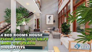 Box type House Design @ Diulapitiya, Sri Lanka | 4 bed room | Modern House | 12.5 perch | 2022