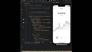 Flutter UI | Stocks App (white version) - Day 55 #shorts