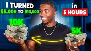 I Turned $5,000 Into $10,000 in Less Than 5 Hours LIVE Day Trading