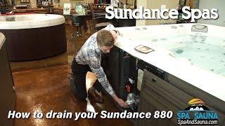 How to Drain Your Sundance 880 Series Hot Tub | Sundance 880 Series Drain Video