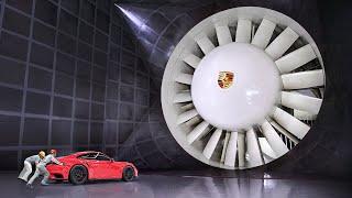 Inside Massive Porsche Wind Tunnel Testing Future 911