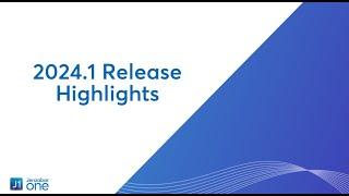 Jenzabar One 2024.1 Release News Highlights