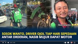 Sosok Wanto, Driver Ojol Tiap Hari Sepedaan Antar Orderan, Nasib Mujur Diajak ke Dealer Dapat Motor