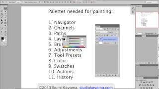 Photoshop tutorial - Palette setup for Scientific Illustration -