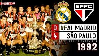 Real Madrid 0x4 São Paulo - 1992 - O SHOW DE RAÍ E MULLER NA HISTÓRICA FINAL DO RAMÓN DE CARRANZA!