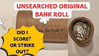 DID I SCORE OR STRIKE OUT? Let's Unwrap This Supposed 80 Year Old Bank Roll Full of BUFFALO NICKELS.