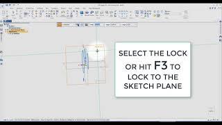 Locking Sketch Plane Tutorial for Siemens Solid Edge