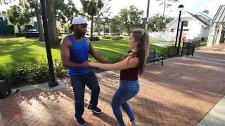 On location Freestyle Bachata dancing with Craig Fletcher and Julie Miranda