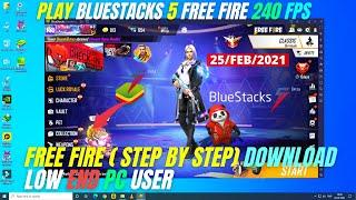 Bluestacks 5 Beta Free Fire Best PC / Laptop New Emulator 1Gb RAM Without Graphic Card Low End PC