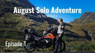 Beginning of motorcycle adventure in NORWAY 2021 - going solo  [S1 - E1, Røldalsfjellet]