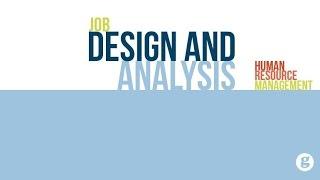 Job Design and Analysis