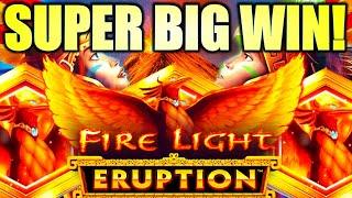 SUPER BIG WIN! THIS GAME WAS HOT!! FIRE LIGHT ERUPTION  Slot Machine (ARISTOCRAT GAMING)