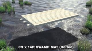 8x14 Swamp Mat Bolted A