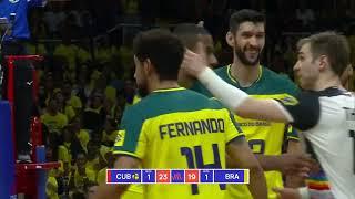 Highlight VNL 2024: Kuba vs Brazil 3-1 | Volleyball Nations League 2024 Men - Moji