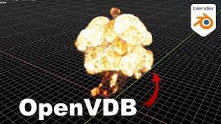 Как правильно импортировать OpenVDB файлы в BLENDER 3D