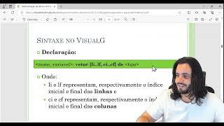 AULA 9 - APRENDENDO A PROGRAMAR - COMO USAR MATRIZES NO VISUALG