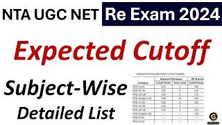 Expected Cutoff for UGC NET 2024 | Minimum Qualifying Marks for JRF | Subject Wise Cutoff List