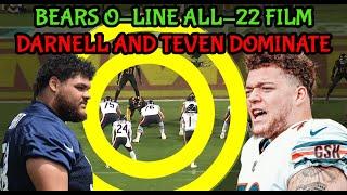 Bears O-Line All-22 Film || Teven Jenkins and Darnell Wright DOMINATE