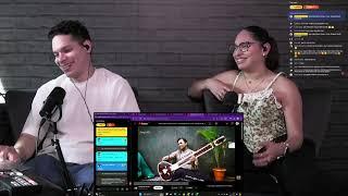 Waleska & Efra react Nainon Mein Badra Chhaye Sitar Cover