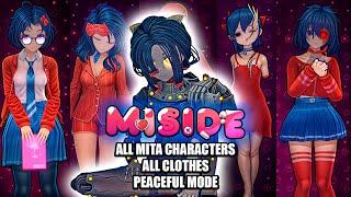 MiSide - All Mita Characters & All Clothes + Peaceful Mode (Showcase)