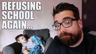 He's refusing school again... | Autism Vlog