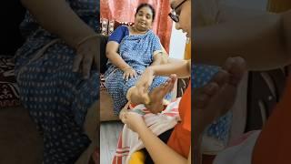 అత్తయ్య మీద experiment చేశాhit/flop‍️|#shorts#dailyvlog#shortsfeed#athakodalustories#pedicure