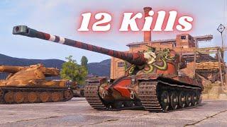 AMX 50 B  12 Kills Damage World of Tanks