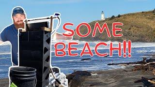 Beach Mining After Dangerous Waves, Gold Cube Auto Feed, Washington HPA Permit.