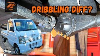 Fixing Suzuki Carry differential oil leak | DA63T differential oil seal replacement