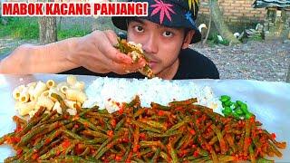 MUKBANG SEKUALI TUMIS KACANG PANJANG BALADO, PETE,bikin laper! #mukbang #eatingsounds #eating