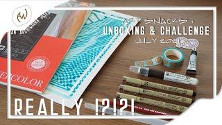 Really Art Snacks !?!??... July 2021 Unboxing and #artsnackschallenge