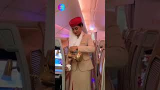 Emirates First Class Flight Time With Glamorous Cabin Crew ️#luxurytravel #emirateairlines