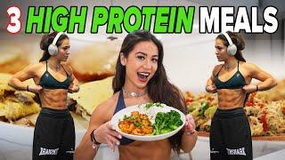 MEAL PREP 3 HIGH PROTEIN MEALS WITH ME | episode 1