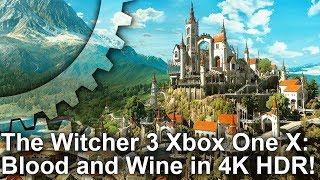 [4K HDR] The Witcher 3 Blood and Wine on Xbox One X Analysis!