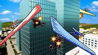 LEGO HANG GLIDER ATTACK CHALLENGE! (Brick Rigs Gameplay Roleplay) Lego City Hang Glide Challenge