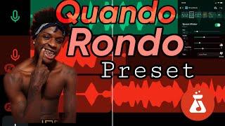 How To Sound Like Quando Rondo On Bandlab [Vocal Auto Tune Preset]