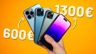 XXL-Vergleich: iPhone 14 (Pro) vs iPhone 13, 12 & 11