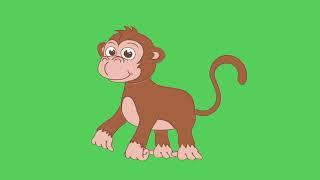 monkey green screen animation without copyright