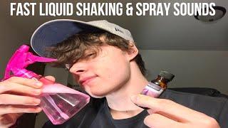 ASMR Fast Liquid Shaking and Spray Sounds (Lofi)