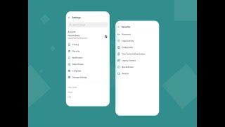 Flutter UI Tutorial | Profile setting page and security page