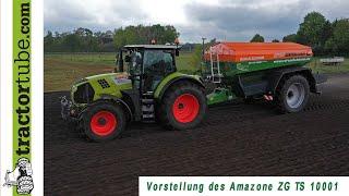 Vorstellung: Dünger streuen mit Amazone ZG TS 10001 bei Raiffeisen Zentrallager Emlichheim